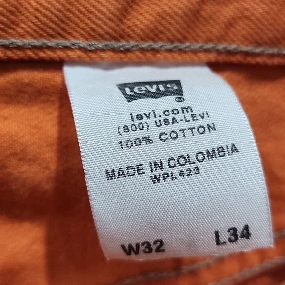 COPY - LEVI'S Vintage Orange 501 Jeans - Picture 7 of 14